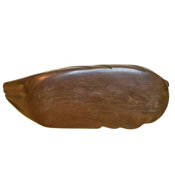 Wooden Duck Decoy Decor Vintage Carved 3.5" - Picture 9 of 10